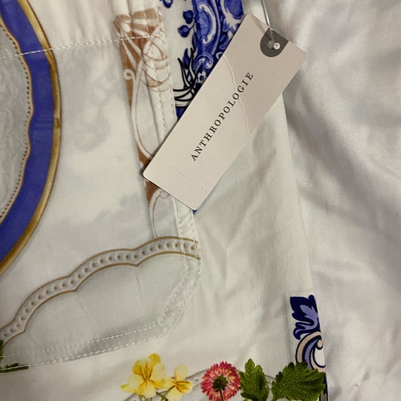 Anthropologie Maeve Colette Porcelain Print Pants NWT Size 29 - Picture 4 of 5